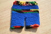 No waldorf doll left behind--rainbow shorts/capris for 9- 11 inch dolls