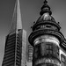 Transamerica Building and Victorian Rounded Tower