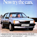 Vauxhall Cavalier SRI retro car magazine advert