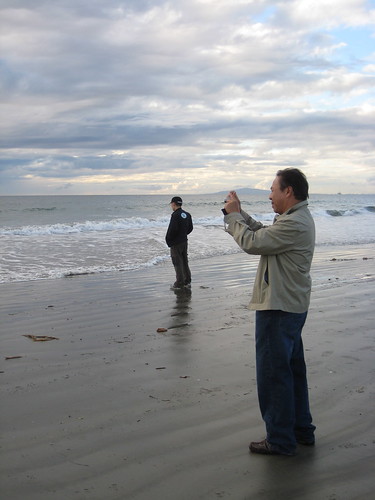 Rik and Dad at Newport beach