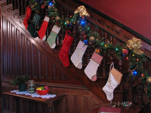 stockings on the staircase