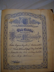 Family Bible Marriage Certificate