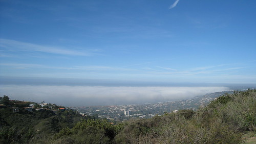The Fog off the Coast of La Jolla from Mt Soledad