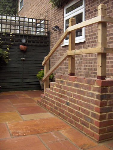 Indian Sandstone Patio and Lawn Image 31
