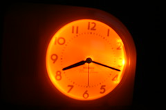Alarm Clock Glows in the Dark