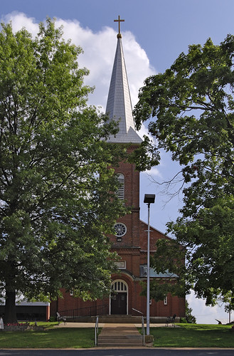 Saint John the Baptist Roman Catholic Church, in Villa Ridge (Gildehaus), Missouri, USA - exterior 1