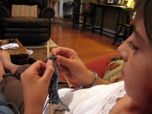 my knitting girl
