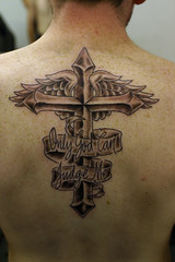 cross with wings tattoos 1
