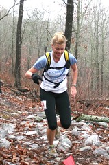 Wendi Parker-Dial running the Mount Cheaha 50k