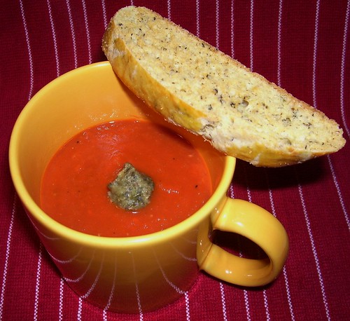 tomato soup and biscotti