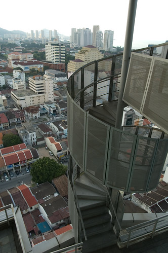 Menara UMNO - Rooftop spiral staircase