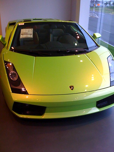 This is a brand new 2008 Green Lamborghini Gallardo spyder convertible