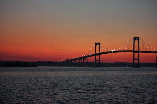 Sunset Looking at the Pell Bridge