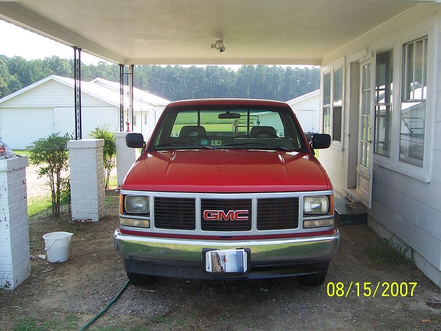 truck shiny post sierra 1993 wax gmc 2500