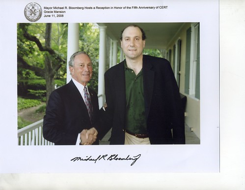 Photo With Michael Bloomberg At Gracie Mansion Marking NYC-CERT Fifth Anniversary  by you.