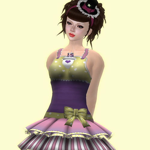 -katat0nik- (purple-yellow-pink) Katty Dress