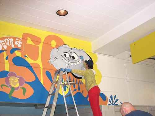 Cafeteria Mural 2- Me with My Happy Raincloud