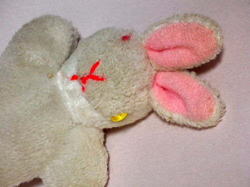 old stuffed toy bunny rabbit by Lara604