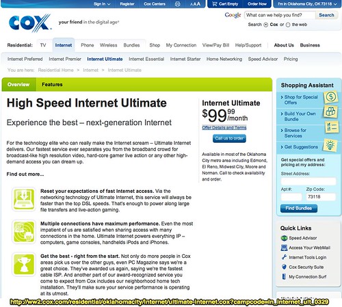 Ultimate Internet Overview, High Speed Wideband Internet serving Oklahoma City | Cox Communications
