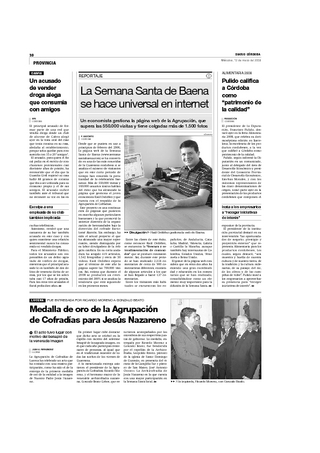 Reportaje en Diario Córdoba