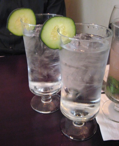 Cucumber Water @ Restaurant 15 by you.