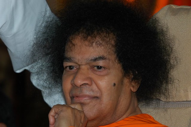Swami with a curious look