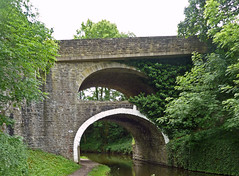 Bridge 161 "Double Arched Bridge" on the Leeds and Liverpool Canal at East Marton by Tim Green aka atoach