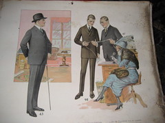 Turn of the century mail order or salesman sample antique clothing catalog
