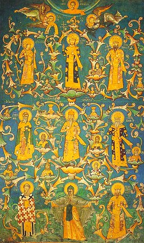 Nemanjić Family Tree, fresco from Dečani Monastery