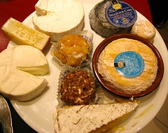 We ate all this cheese in Paris, France