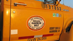 Indiana Harbor Belt Railroad maintenance of way department truck. Argo Yard. Summit Illinois. September 2008.