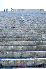 Me on pyramid steps @ Uxmal