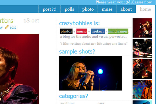 crazybobbles.org: site redesign