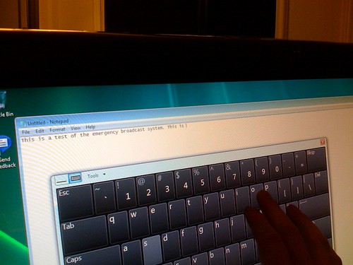 Windows 7 Tablet Input Panel (TIP) onscreen keyboard by you.