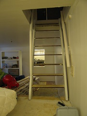 Stairs down to the playroom