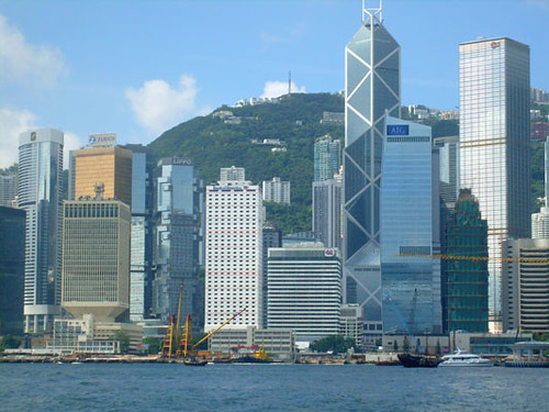 Central (and Admiralty) from the 'Star Ferry', Hong Kong