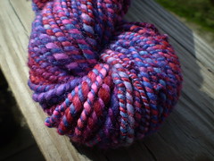 "Mixed Berry" on Shetland 2 ply Yarn 3.8 oz