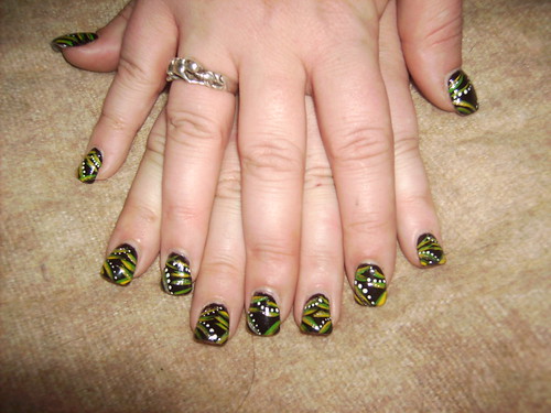  Nail design with jungle nail art style