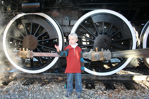 Sammy with the Locomotive