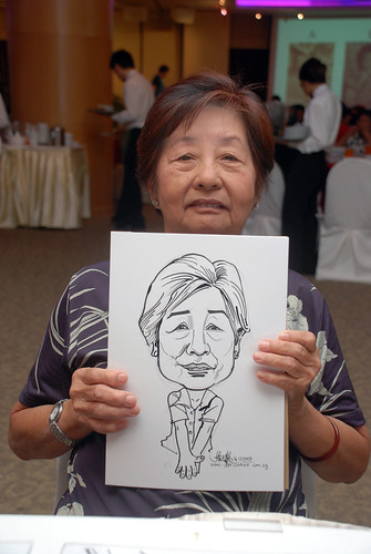 Caricature live sketching for Christ Methodist Church Christmas Celebration - 10