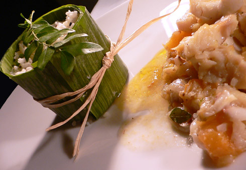 Fischcurry mit Lychees & Melone