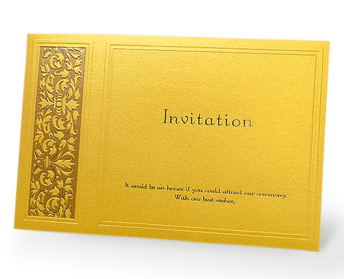 Gold Style Wedding Invitations1