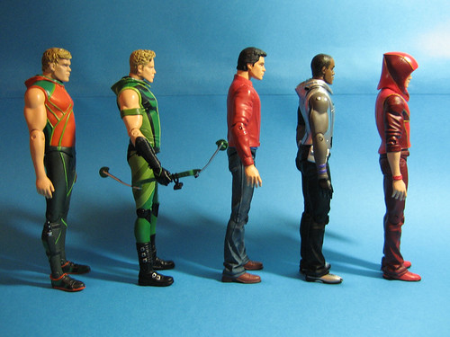 Smallville Clark Kent, Green Arrow, Aquaman, Cyborg, Impulse
