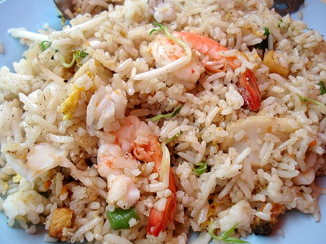 Fried rice with salted fish