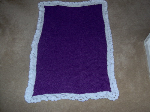 Knit/crochet baby blanket