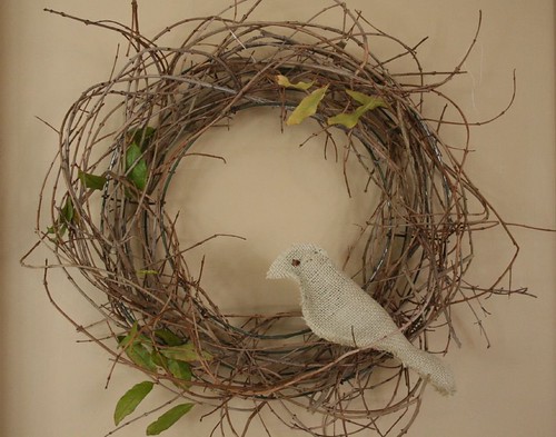 bird in a wreath