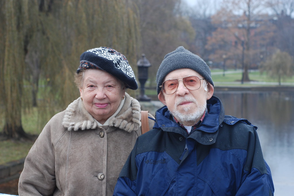 Grandparents in the Boston Public Garden