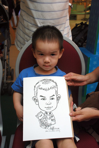 Caricature live sketching for Marina Square Day 2 - 3