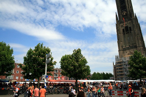 The Queensday market in Arnhem