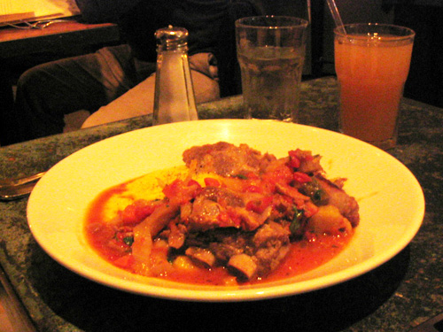 Café Zuni Pork Stew with Butternut Squash and Fennel over Soft Polenta